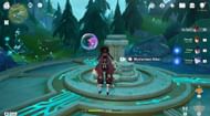 Mysterious Altar in Foggy Forest Path (Image via HoYoverse)